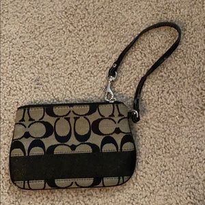 Coach Black Wristlet